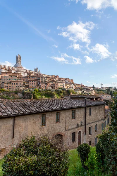 Siena Itália Apr 2022 Arquitetura Genérica Paisagem Urbana Histórica Cidade — Fotografia de Stock