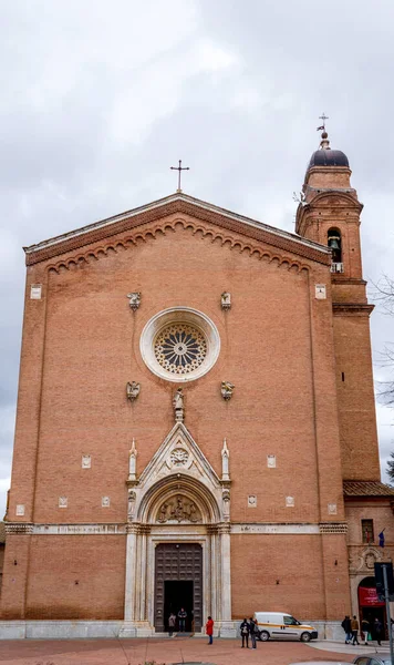 Siena Italy Apr 2022 Exterior View Basilica San Francesco Siena — Zdjęcie stockowe