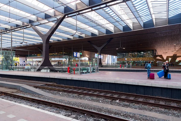 Rotterdam Oktober 2021 Interiör Över Rotterdams Centralstation Centralstationen Staden Rotterdam — Stockfoto