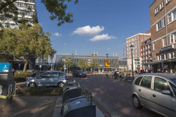 Schiedam Oct 2021 Exterior Schiedam Centrum Railway Station Schiedam Netherlands — 스톡 사진