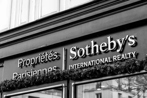 Paris France January 2022 Sotheby International Realty Paris Branch Logo — Stock Photo, Image