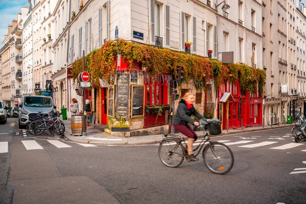 Paris Frankreich Januar 2022 Allgemeine Straßenansicht Von Paris Der Französischen — Stockfoto