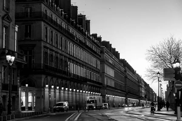 Parijs Frankrijk Jan 2022 Rue Rivoli Een Straat Het Centrum — Stockfoto