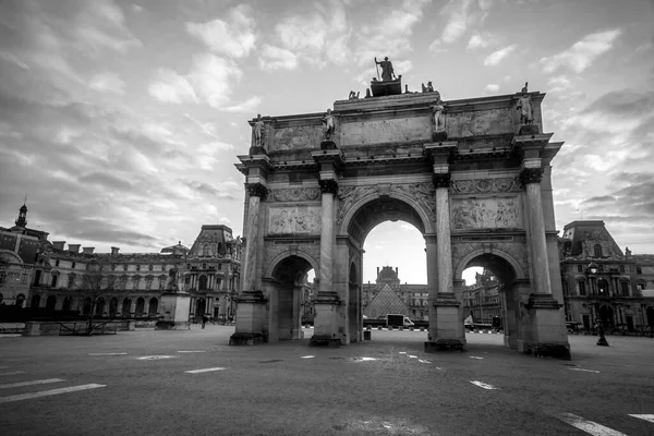 Parijs Frankrijk Jan 2022 Arc Triomphe Carrousel Een Triomfboog Parijs — Stockfoto