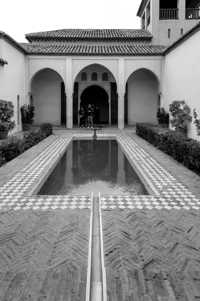 Malaga Spain Feb 2022 Alcazaba Palatial Fortification Malaga Spain Built — Foto de Stock