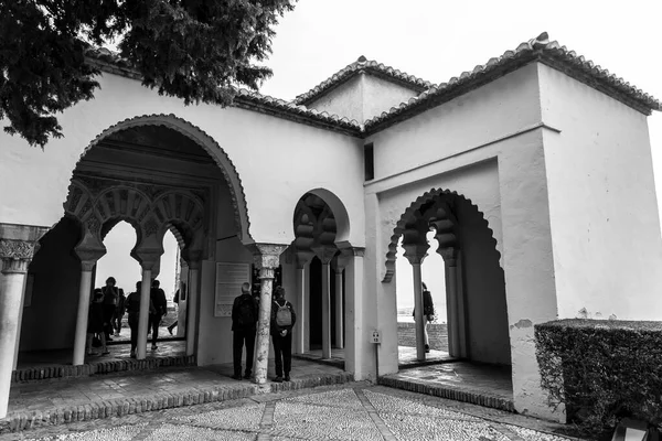 Malaga Španělsko Feb 2022 Alcazaba Palácové Opevnění Malaze Španělsko Byl — Stock fotografie