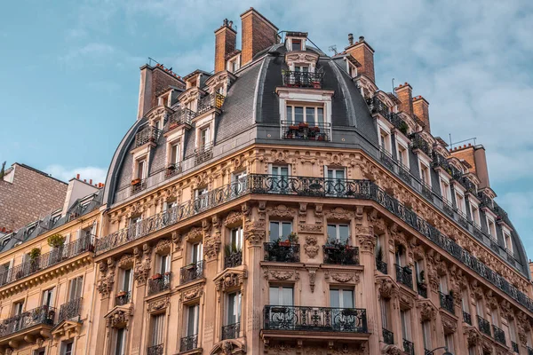 Detalhe Arquitetura Típica Francesa Paris França — Fotografia de Stock