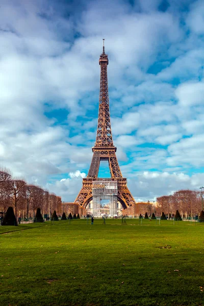 Emblématique Tour Eiffel Tour Treillis Fer Forgé Dessinée Par Gustave — Photo