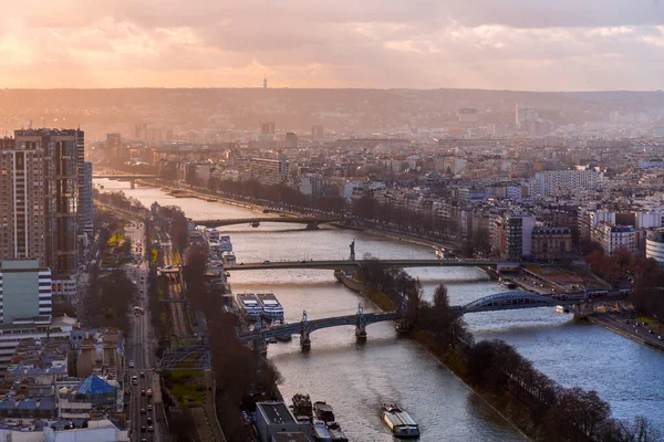 Париж Франция Января 2022 Года Вид Эйфелевой Башни Париж Столицу — стоковое фото