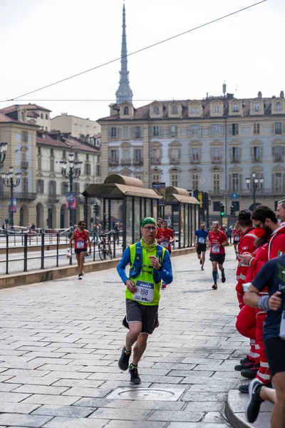 Turin Italy March 2022 Competitors Running Turin Half Marathon Held — Stockfoto