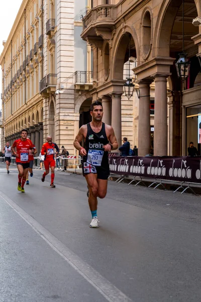 Turin Italy March 2022 Competitors Running Turin Half Marathon Held — Stockfoto