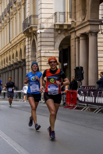 Turin Italy March 2022 Competitors Running Turin Half Marathon Held — Photo