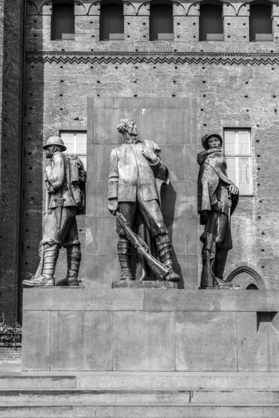 Turin Italy March 2022 Piazza Castello City Square Turin Italy — Stock Photo, Image