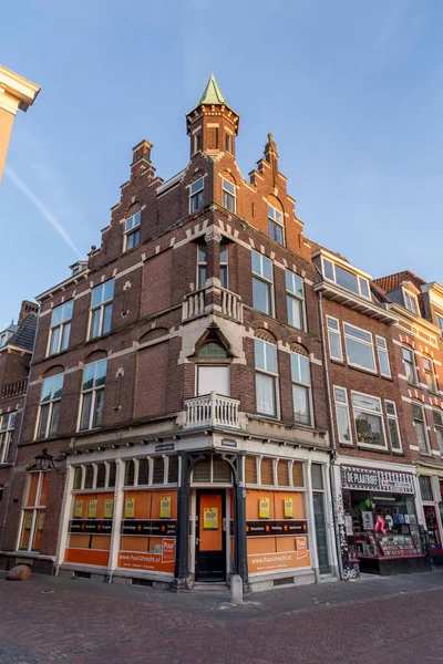 Utrecht Oct 2021 Vistas Calle Edificios Tradicionales Holandeses Centro Histórico — Foto de Stock