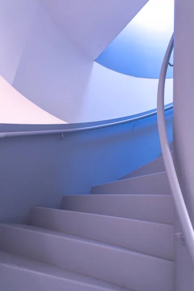 Modern Spiral Shaped Staircase Abstract Swirl Steps — Photo