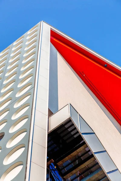 Detalle Arquitectónico Moderno Del Complejo Estación Central Trenes Utrecht Ciudad —  Fotos de Stock