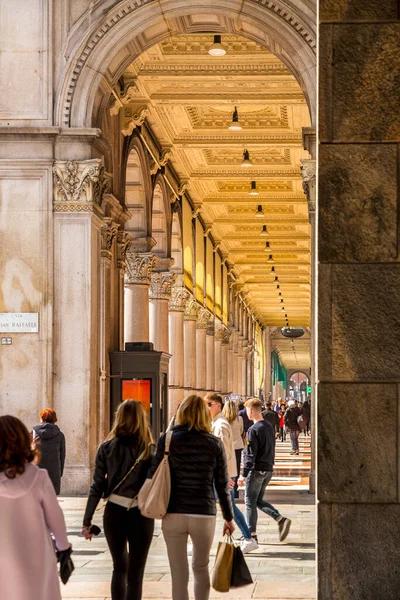 Milan Italy March 2022 Galleria Vittorio Emanuele Italy Oldest Active — Stock Photo, Image