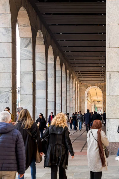 Milan Italy March 2022 Galleria Vittorio Emanuele Italy Oldest Active — Stock Photo, Image