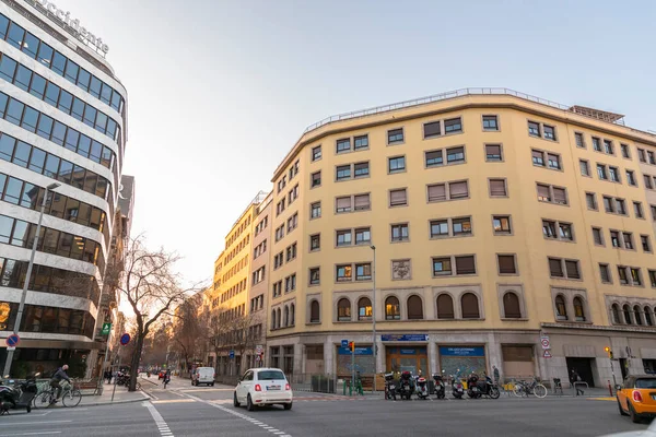 Barcelona Spain February 2022 Buildings Passeig Gracia One Main Avenues — Stockfoto