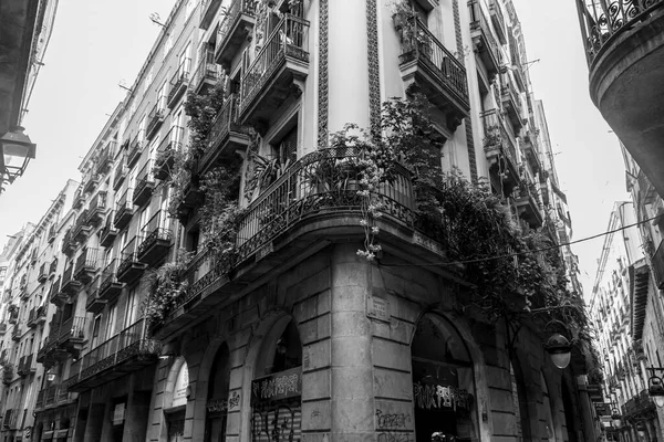 Barcelona Spain Feb 2022 Generic Architecture Street View Barcelona Catalonia — Zdjęcie stockowe