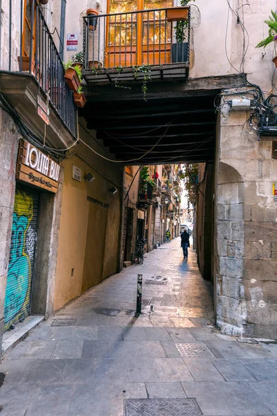 Barcelona Spain Feb 2022 Generic Architecture Street View Barcelona Catalonia — ストック写真