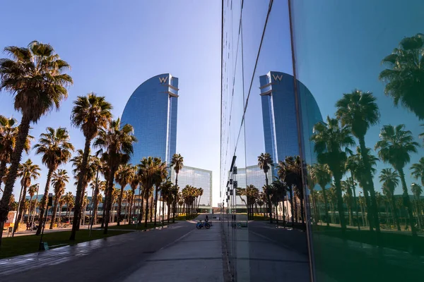 Barcelona Spain February 2022 Exterior View Teh Hotel Barcelona Located — Fotografia de Stock