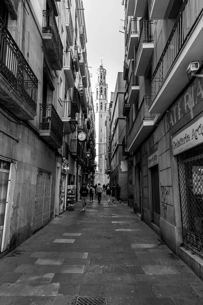 Barcelona Spain Feb 2022 Santa Maria Del Mar Church Ribera — Stockfoto