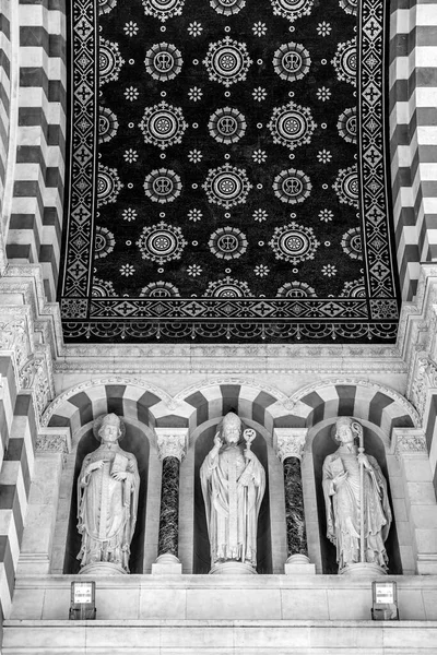 Марсельський Собор Cathedrale Sainte Marie Majeure Marseille Католицький Собор Національний — стокове фото
