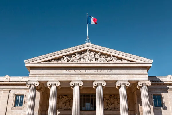 Vista Exterior Del Palacio Justicia Marsella Francia — Foto de Stock