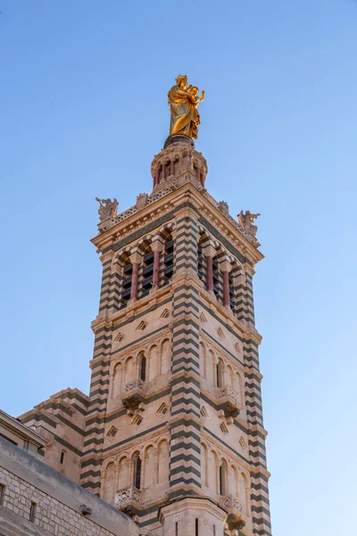 노트르담드라 가르드 Notre Dame Garde Bonne Mere 프랑스 마르세유에 성당으로 — 스톡 사진