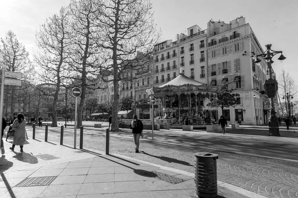 Marseille Francie Ledna 2022 Barevné Kolotoč Canebiere Marseille Francie — Stock fotografie