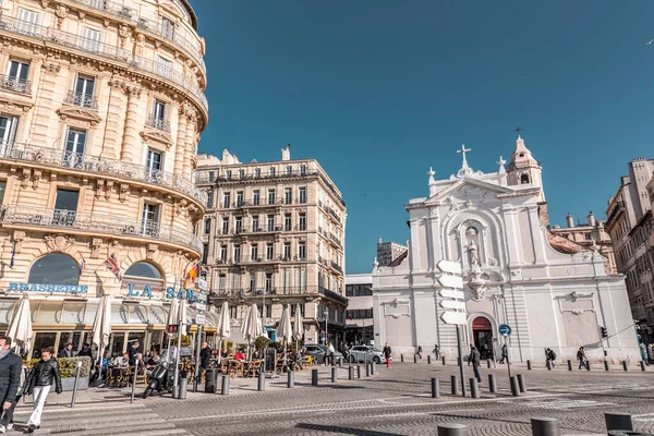 Marseille France January 2022 Eglise Saint Ferreol Les Augustins Roman — Foto de Stock