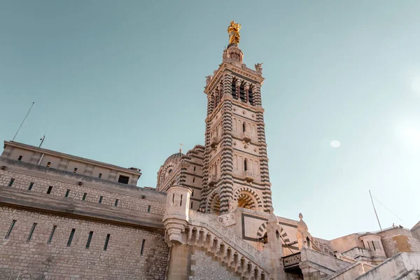 Marsella Francia Enero 2022 Notre Dame Garde Bonne Mere Una — Foto de Stock