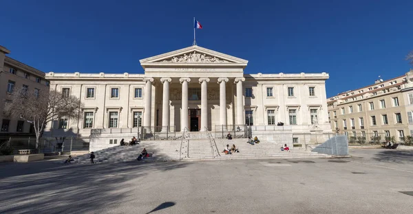 Marsiglia Francia Gennaio 2022 Veduta Esterna Del Palazzo Giustizia Marsiglia — Foto Stock