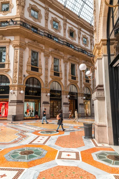 밀라노 이탈리아 2022 비토리오 에마누엘레 갤러리 Galleria Vittorio Emanuele 이탈리아에서 — 스톡 사진