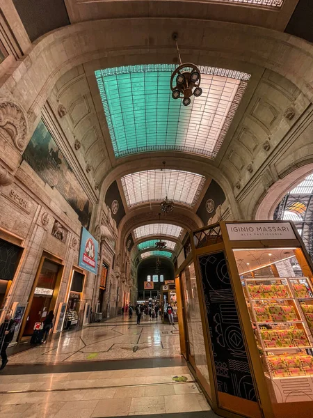 Milan Italy March 2022 Architectural Detail Milano Centrale Main Railway — Photo