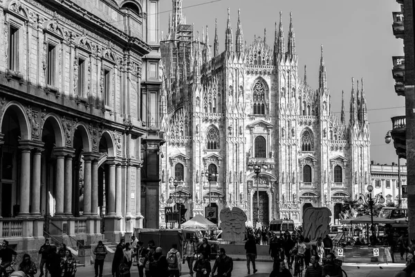 Milan Italy March 2022 Milan Cathedral Italian Duomo Milano Lombard — 图库照片