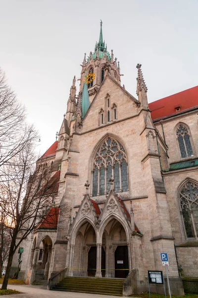 Munich Germany Dec 2021 Exterior View Ancient Paul Cathedral Paulskirche — Foto de Stock