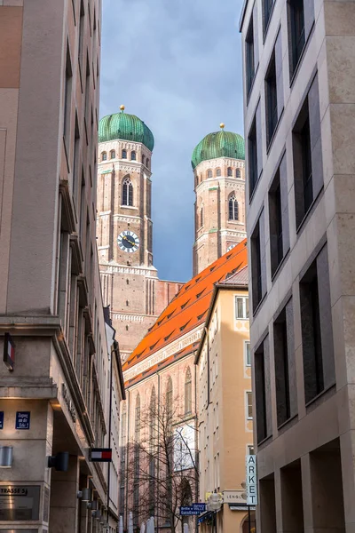 Munich Germany Dec 2021 Exterior View Frauenkirche Cathedral Our Lady — ストック写真