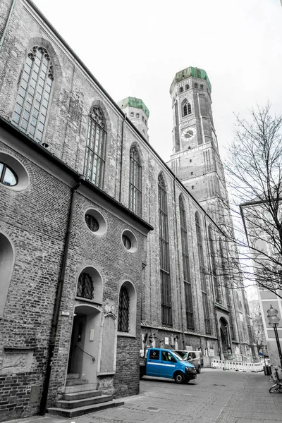 Munich Germany Dec 2021 Exterior View Frauenkirche Cathedral Our Lady — Foto de Stock