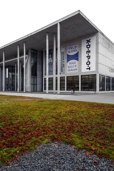 Munich Germany Dec 2021 Facade New Pinakothek Modern Art Museum — Stock Photo, Image