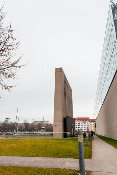Мюнхен Германия Dec 2021 Фасад Нового Пинакотека Музей Современного Искусства — стоковое фото
