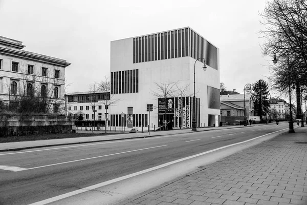 Munich Germany Dec 2021 Facade New Pinakothek Modern Art Museum — Fotografia de Stock