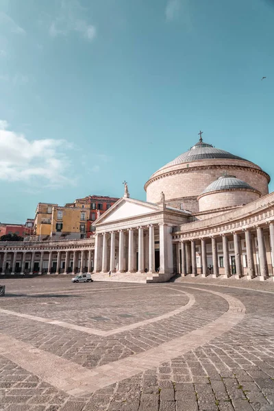 Naples Italy April 2022 Piazza Del Plabiscito Named Plebiscite Taken —  Fotos de Stock