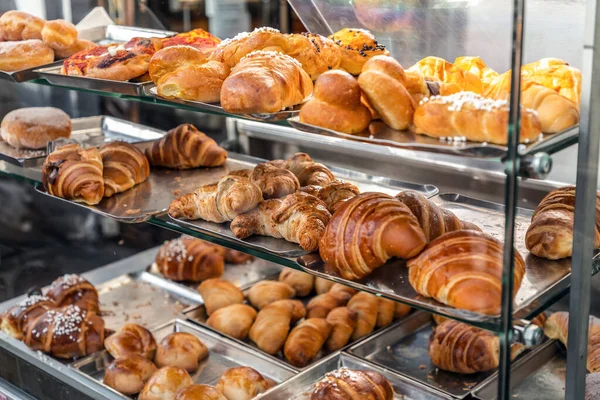 Typical Neapolitan Pastry Products Sold Local Bakery Naples Campania Italy — Fotografia de Stock