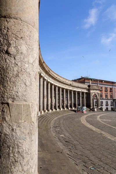 Naples Italy April 2022 Piazza Del Plabiscito Named Plebiscite Taken —  Fotos de Stock