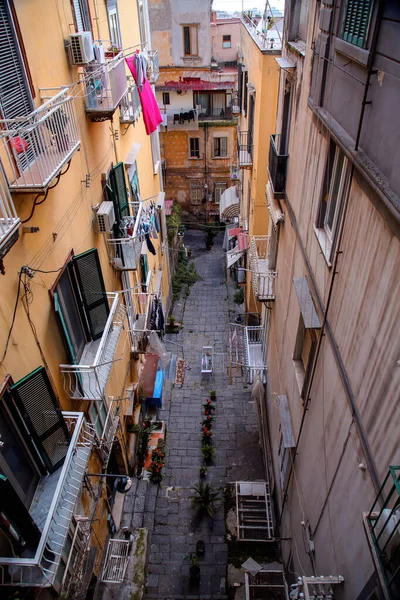 Naples Italy April 2022 Generic Architecture Street View Naples Campania — Stock Photo, Image