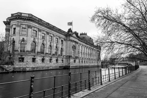 Berlino Germania Dicembre 2021 Veduta Esterna Del Bode Museum Sull — Foto Stock