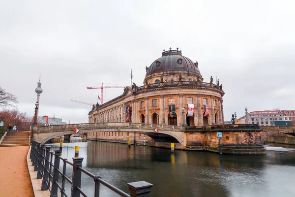 Berlín Alemania Diciembre 2021 Vista Exterior Del Museo Bode Isla — Foto de Stock