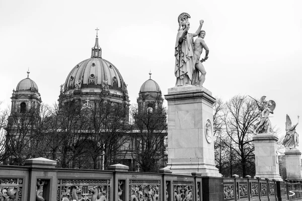 Berlin Germany December 2021 Exterior View Berlin Cathedral Berliner Dom — Stock Photo, Image